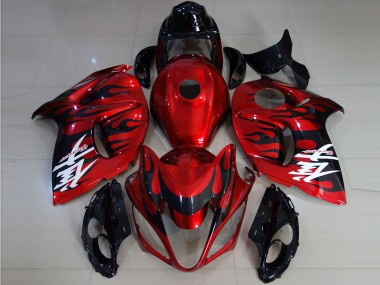 Carenados Moto Suzuki GSXR 1300 2008-2020 - Rojo Negro Llama Asequibles