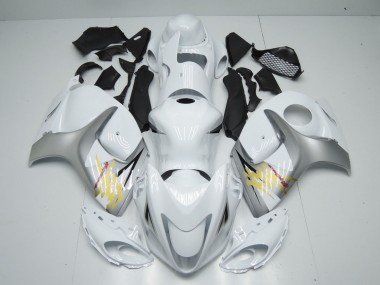 Carenados Moto Suzuki GSXR 1300 2008-2020 - Blanco Plata Amarillo Asequibles