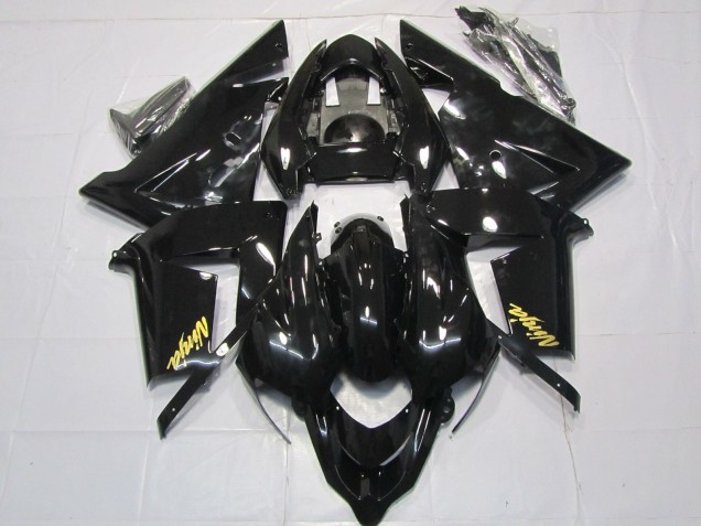 Carenados Moto Kawasaki ZX10R 2004-2005 - Negro Brillante Oro Asequibles