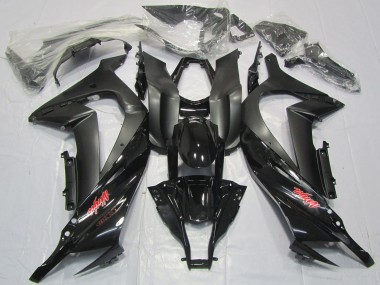 Carenados Moto Kawasaki ZX10R 2011-2015 - Negro Brillante Negro Mate Rojo Calcomanía Asequibles