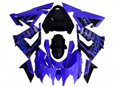 Carenados Moto Kawasaki ZX10R 2004-2005 - Azul Negro Logo Asequibles
