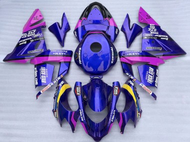 Carenados Moto Kawasaki ZX10R 2004-2005 - Azul Rosa Trick Star Asequibles