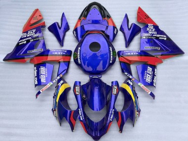 Carenados Moto Kawasaki ZX10R 2004-2005 - Azul Rojo Trick Star Asequibles