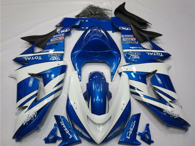 Carenados Moto Kawasaki ZX10R 2006-2007 - Azul Blanco Negro Asequibles