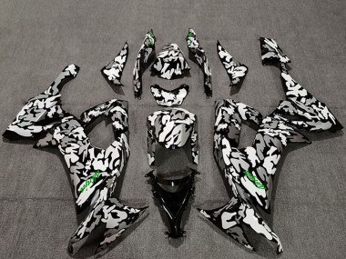 Carenados Moto Kawasaki ZX10R 2008-2010 - Camouflage Verde Calcomanías Asequibles