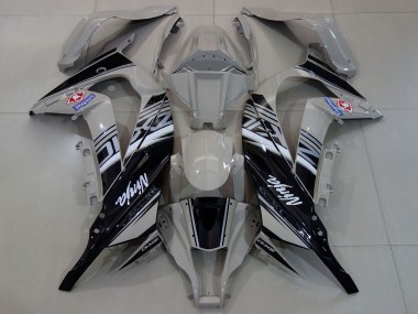Carenados Moto Kawasaki ZX10R 2011-2015 - Gris Blanco Negro Asequibles
