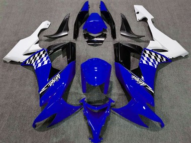 Carenados Moto Kawasaki ZX10R 2008-2010 - Blanco Azul Negro Asequibles