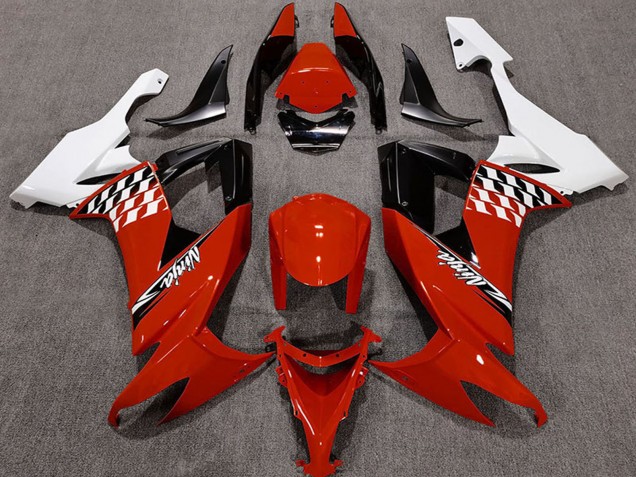 Carenados Moto Kawasaki ZX10R 2008-2010 - Blanco Rojo Negro Asequibles