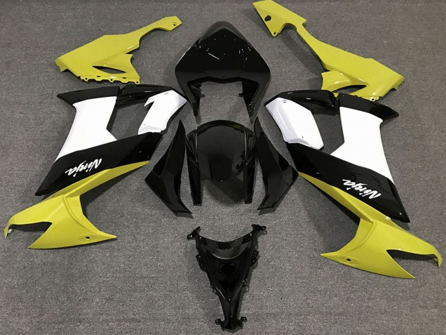 Carenados Moto Kawasaki ZX10R 2008-2010 - Amarillo Brillante Negro Blanco Asequibles