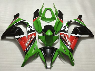 Carenados Moto Kawasaki ZX10R 2011-2015 - Verde Rojo Blanco Negro Elf Motocard 66 Asequibles