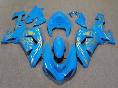 Carenados Moto Kawasaki ZX10R 2006-2007 - Azul Claro Oro Asequibles