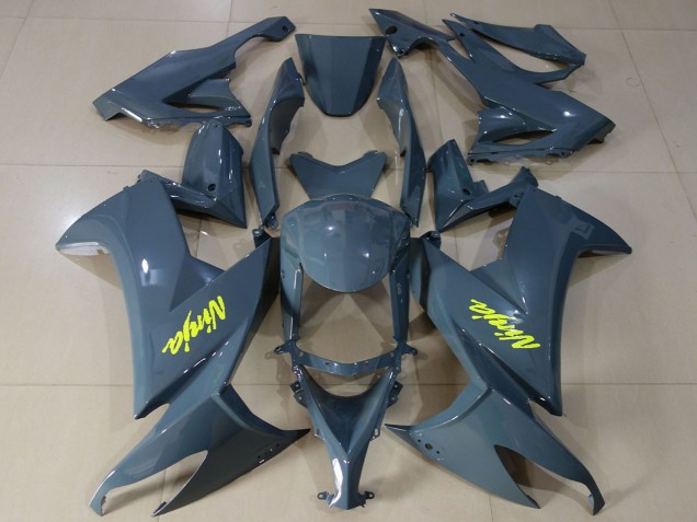 Carenados Moto Kawasaki ZX10R 2008-2010 - Nardo Gris Oscuro Alta Visibilidad Amarillo Asequibles
