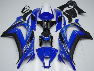Carenados Moto Kawasaki ZX10R 2011-2015 - Blanco Azul Negro Brillante OEM Estilo Asequibles