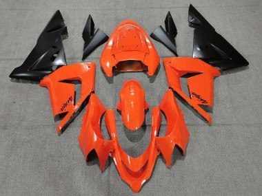 Carenados Moto Kawasaki ZX10R 2004-2005 - Naranja Negro Asequibles