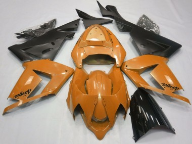 Carenados Moto Kawasaki ZX10R 2004-2005 - Naranja Perla Negro Asequibles
