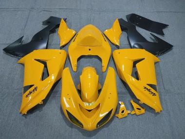 Carenados Moto Kawasaki ZX10R 2006-2007 - Amarillo Negro Ninja Asequibles