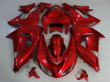 Carenados Moto Kawasaki ZX10R 2006-2007 - Rojo Profundo Asequibles