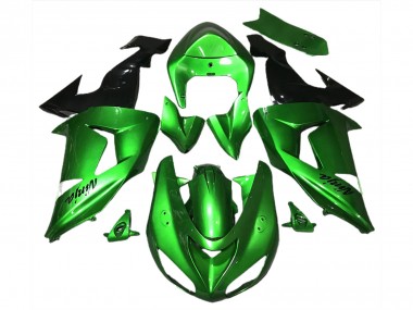 Carenados Moto Kawasaki ZX10R 2006-2007 - Verde Negro Brillante Asequibles
