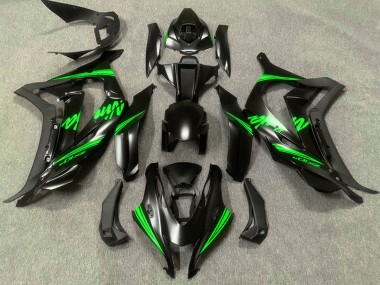 Carenados Moto Kawasaki ZX10R 2016-2020 - Negro Mate Verde Ninja Asequibles