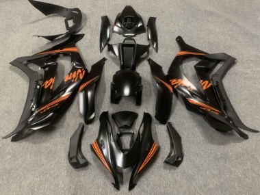 Carenados Moto Kawasaki ZX10R 2016-2020 - Negro Mate Naranja Ninja Asequibles