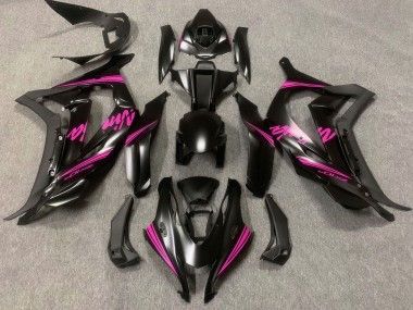 Carenados Moto Kawasaki ZX10R 2016-2020 - Negro Mate Rosa Ninja Asequibles
