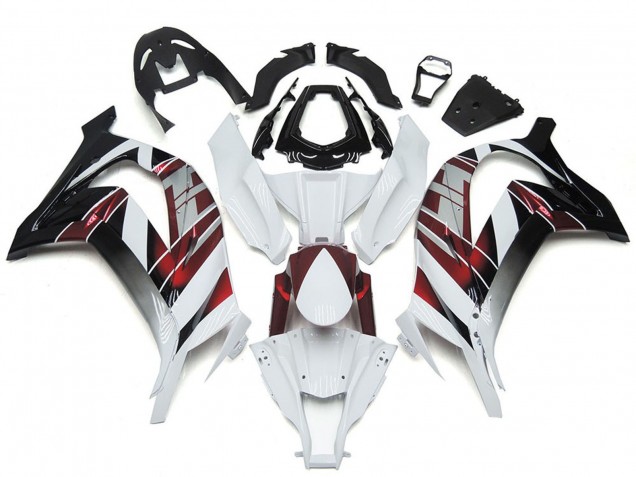 Carenados Moto Kawasaki ZX10R 2016-2020 - Blanco Rojo Negro Asequibles