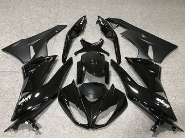 Carenado Moto Kawasaki ZX6R 2009-2012 - Negro Brillante Negro Mate Asequibles