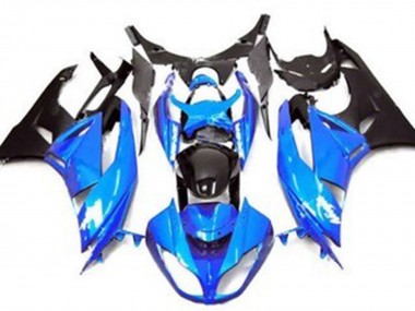 Carenado Moto Kawasaki ZX6R 2009-2012 - Azul Negro Brillante Negro Mate Asequibles