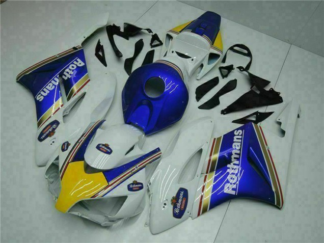 Carenado Moto Honda CBR1000RR 2004-2005 - Blanco Azul Amarillo Rothmans Asequibles