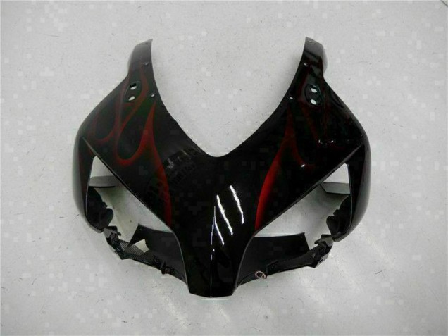 Carenados Moto Honda CBR1000RR 2004-2005 - Negro Brillante Rojo Llama Asequibles