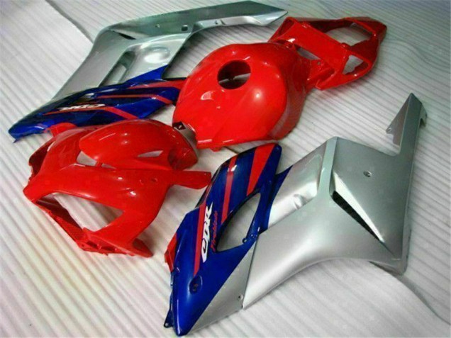 Carenados Moto Honda CBR1000RR 2004-2005 - Plata Rojo Azul Negro Raya Asequibles