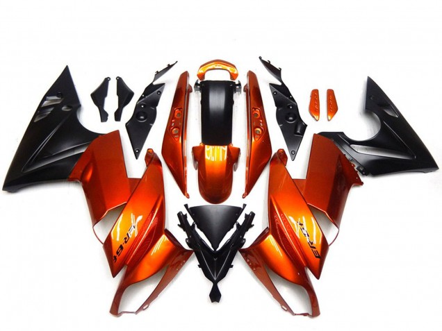 Carenados Moto Kawasaki Ninja 650R 2009-2011 - Naranja Negro Asequibles