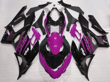 Carenados Moto Kawasaki Ninja 400 2018-2024 - Púrpura Negro Brillante Negro Mate OEM Estilo Asequibles
