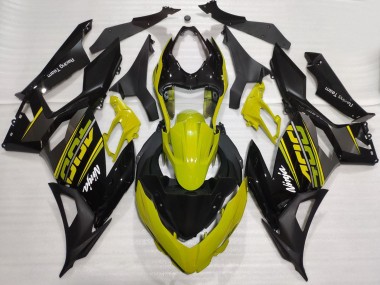 Carenados Moto Kawasaki Ninja 400 2018-2024 - Amarillo Negro Brillante Negro Mate OEM Estilo Asequibles