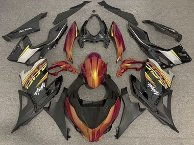 Carenados Moto Kawasaki Ninja 400 2018-2024 - Naranja Negro Brillante Negro Mate OEM Estilo Asequibles