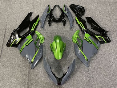 Carenados Moto Kawasaki Ninja 400 2018-2024 - Verde Nardo Gris Negro Brillante Asequibles
