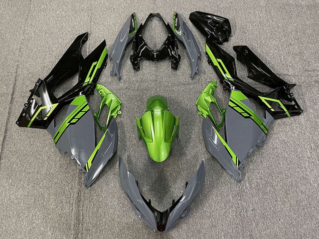 Carenados Moto Kawasaki Ninja 400 2018-2024 - Verde Nardo Gris Negro Brillante Asequibles