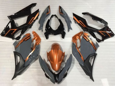 Carenados Moto Kawasaki Ninja 400 2018-2024 - Naranja Nardo Gris Negro Brillante Asequibles