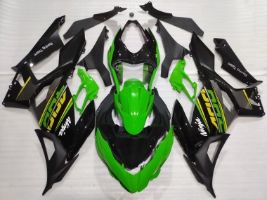 Carenados Moto Kawasaki Ninja 400 2018-2024 - Verde Negro Brillante Negro Mate OEM Estilo Asequibles