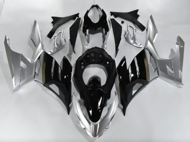 Carenados Moto Kawasaki Ninja 400 2018-2024 - Plata Negro Brillante Asequibles