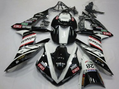 Carenados Moto Yamaha R1 2004-2006 - Blanco Negro Volvo Fimer Yamalube Sterilgarda 28 Asequibles