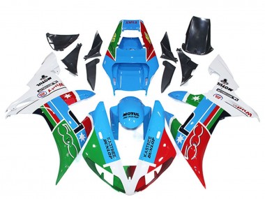 Carenados Moto Yamaha R1 2002-2003 - Blanco Azul Rojo Verde Motul Michelin Dunlop Asequibles
