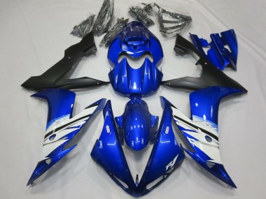 Carenado Moto Yamaha R1 2004-2006 - Azul Blanco Negro Mate Asequibles