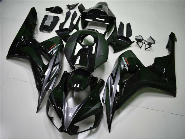 Carenados Moto Honda CBR1000RR 2004-2005 - Negro Brillante Gris Asequibles