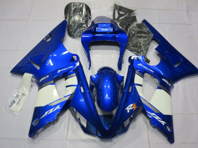 Carenados Moto Yamaha R1 2000-2001 - Azul Blanco Asequibles