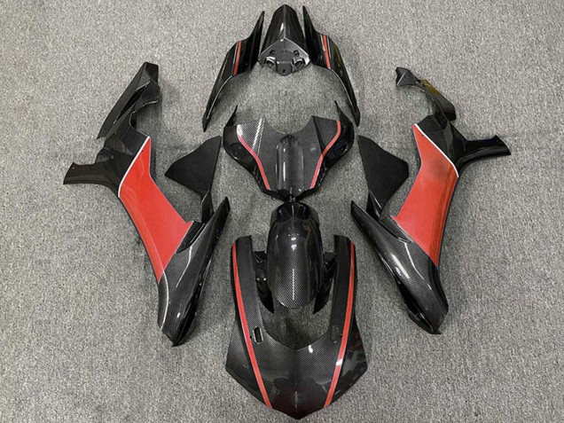 Carenados Moto Yamaha R1 2015-2019 - FibraCarbono Rojo Asequibles