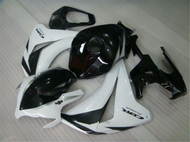 Kits Carenados Moto Honda CBR1000RR 2008-2011 - Blanco Negro Brillante Asequibles