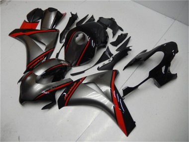 Carenado Moto Honda CBR1000RR 2008-2011 - Gris Rojo Negro Brillante Asequibles