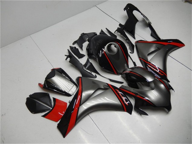 Carenado Moto Honda CBR1000RR 2008-2011 - Gris Rojo Negro Brillante Asequibles