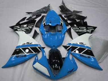 Carenados Moto Yamaha R1 2012-2014 - Azul Blanco Negro Brillante Asequibles